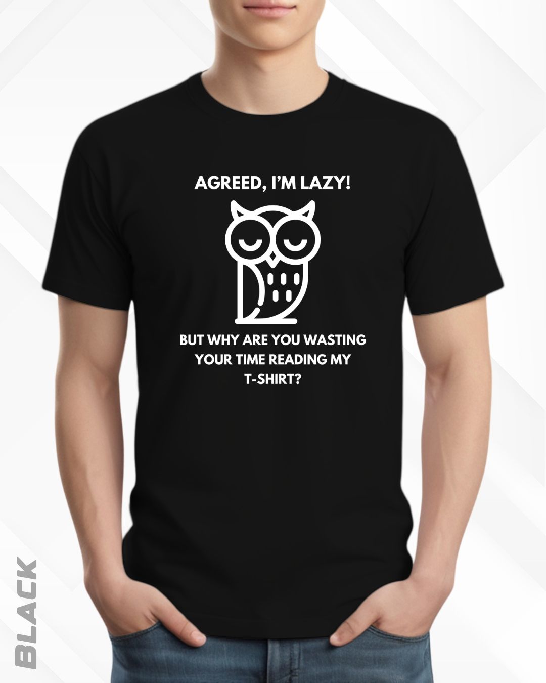 LAZY OWL TEE - DARKER SHADES