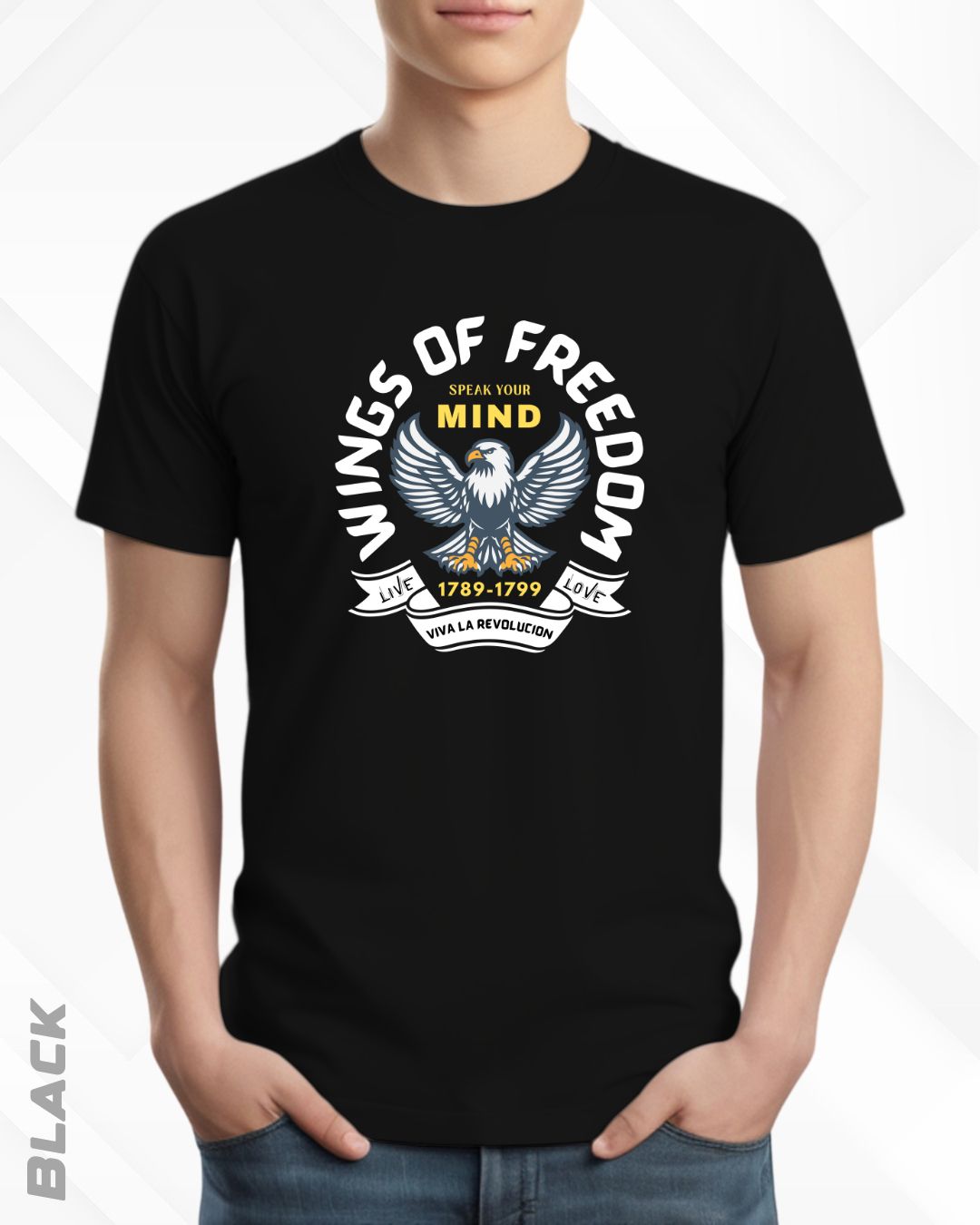 WINGS OF FREEDOM TEE - DARKER SHADES