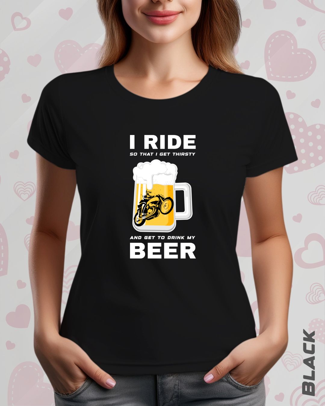 I RIDE BEER TEE - DARKER SHADES