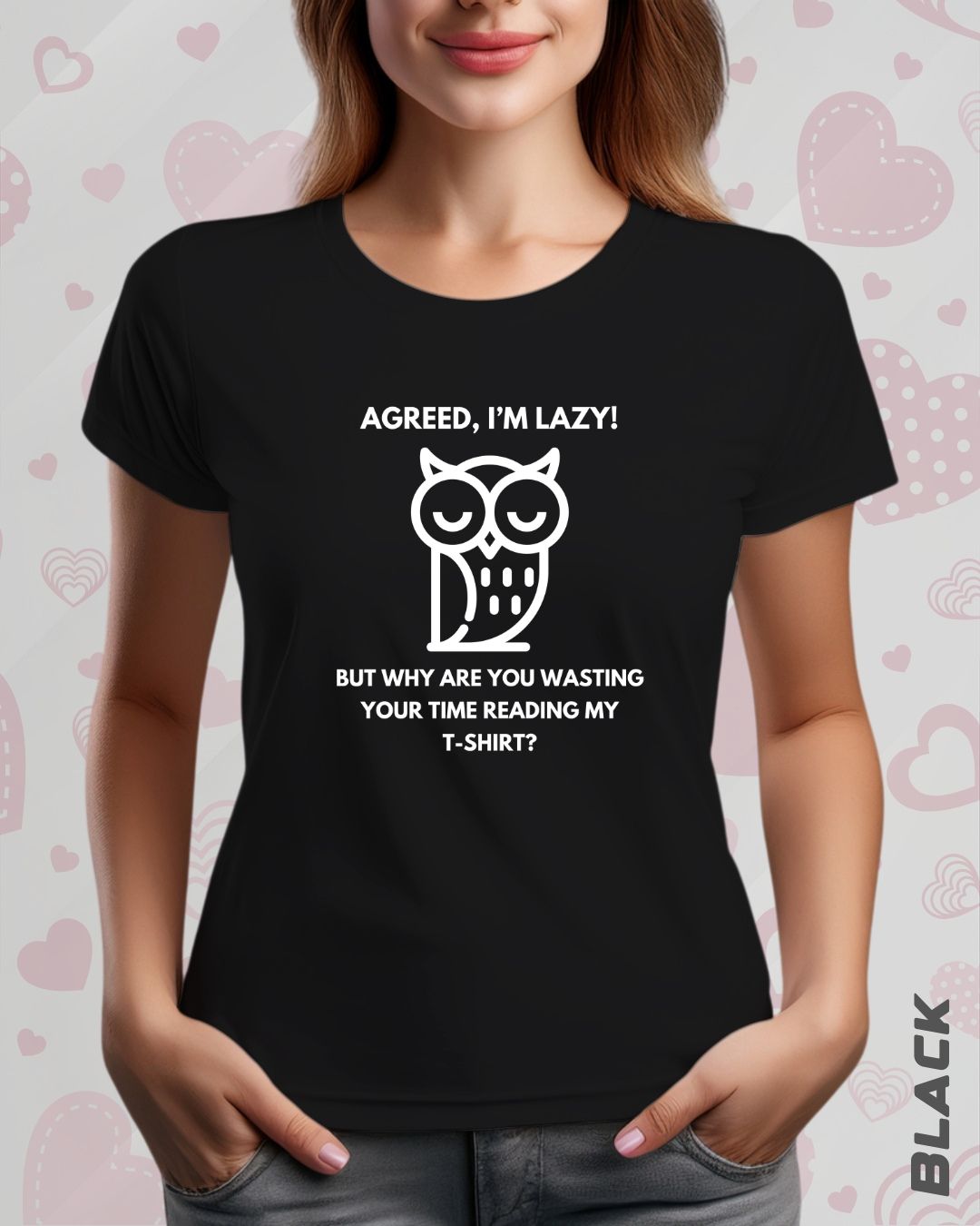 LAZY OWL TEE - DARKER SHADES