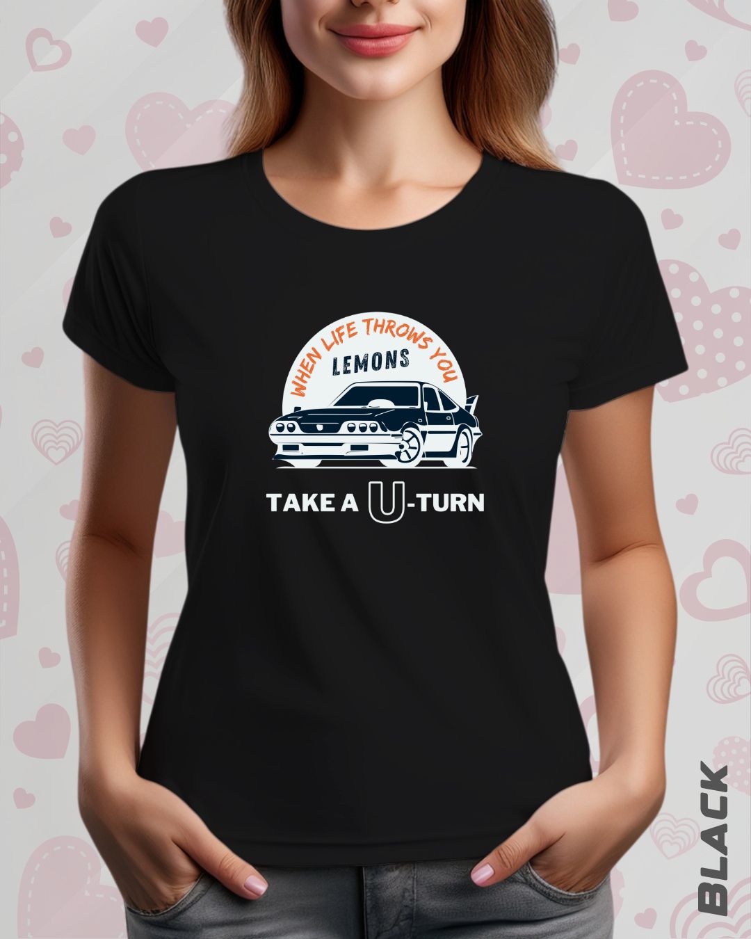 TAKE A U-TURN TEE - DARKER SHADES