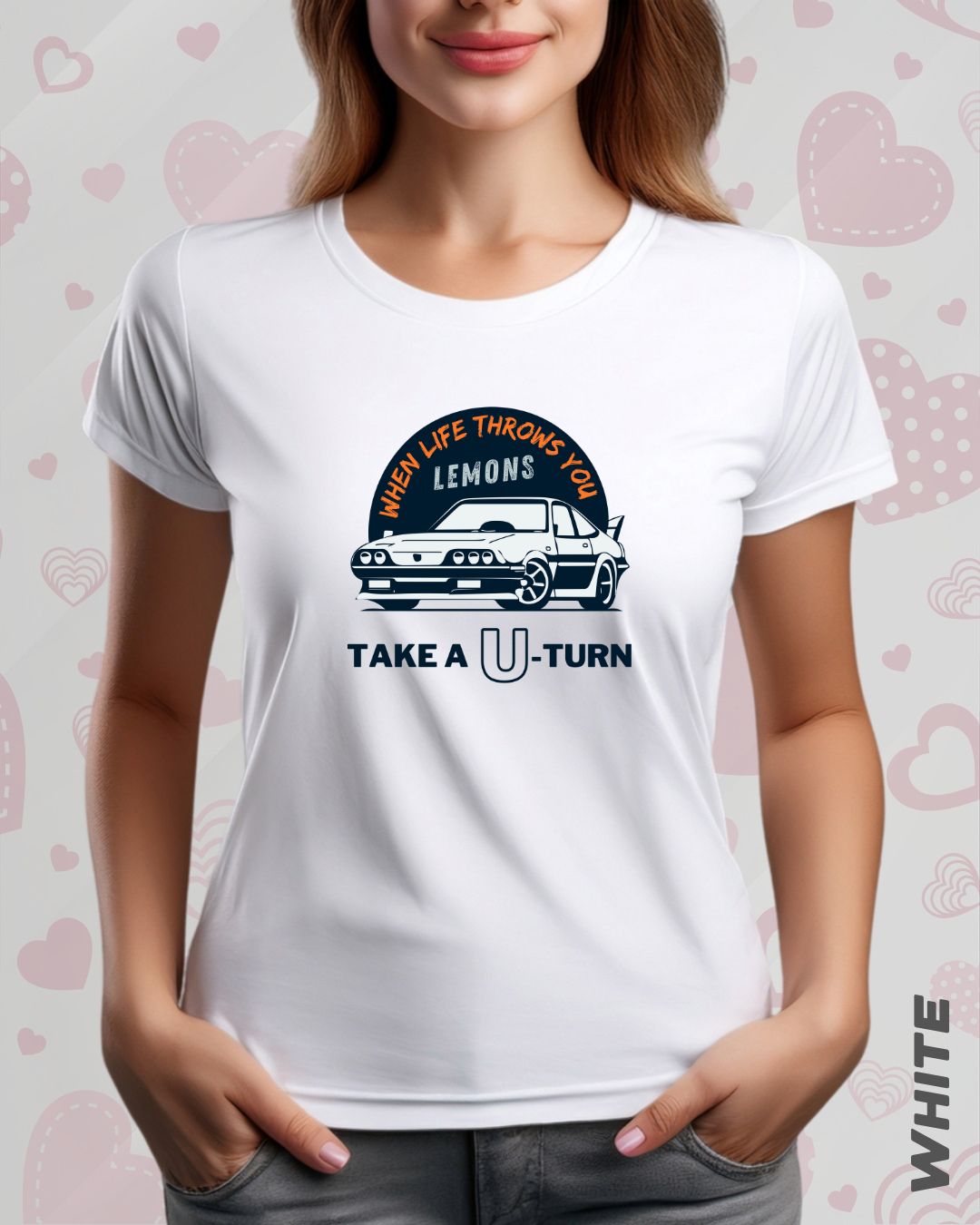 TAKE A U-TURN TEE - LIGHTER SHADES