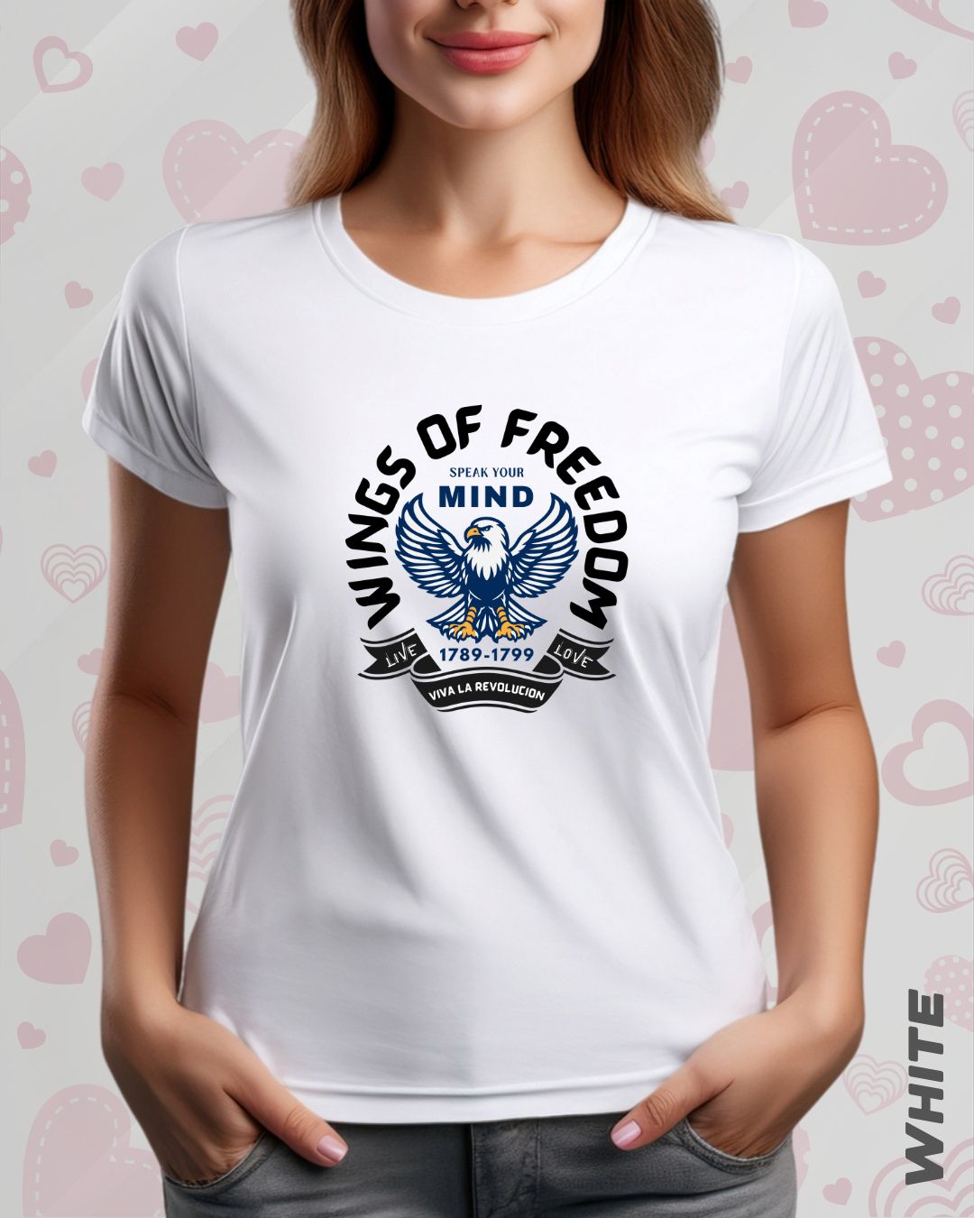 WINGS OF FREEDOM TEE - LIGHTER SHADES