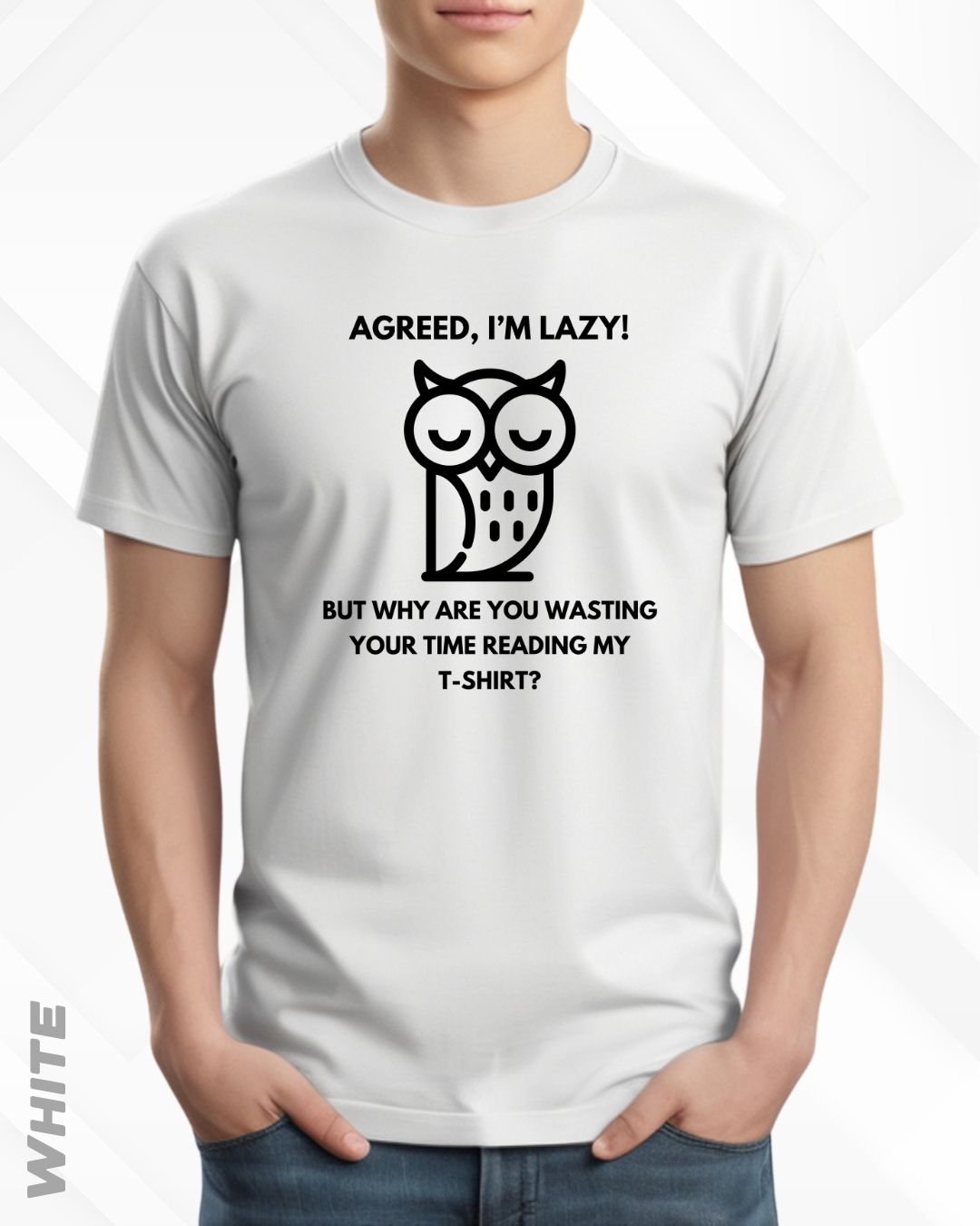 LAZY OWL TEE - LIGHTER SHADES