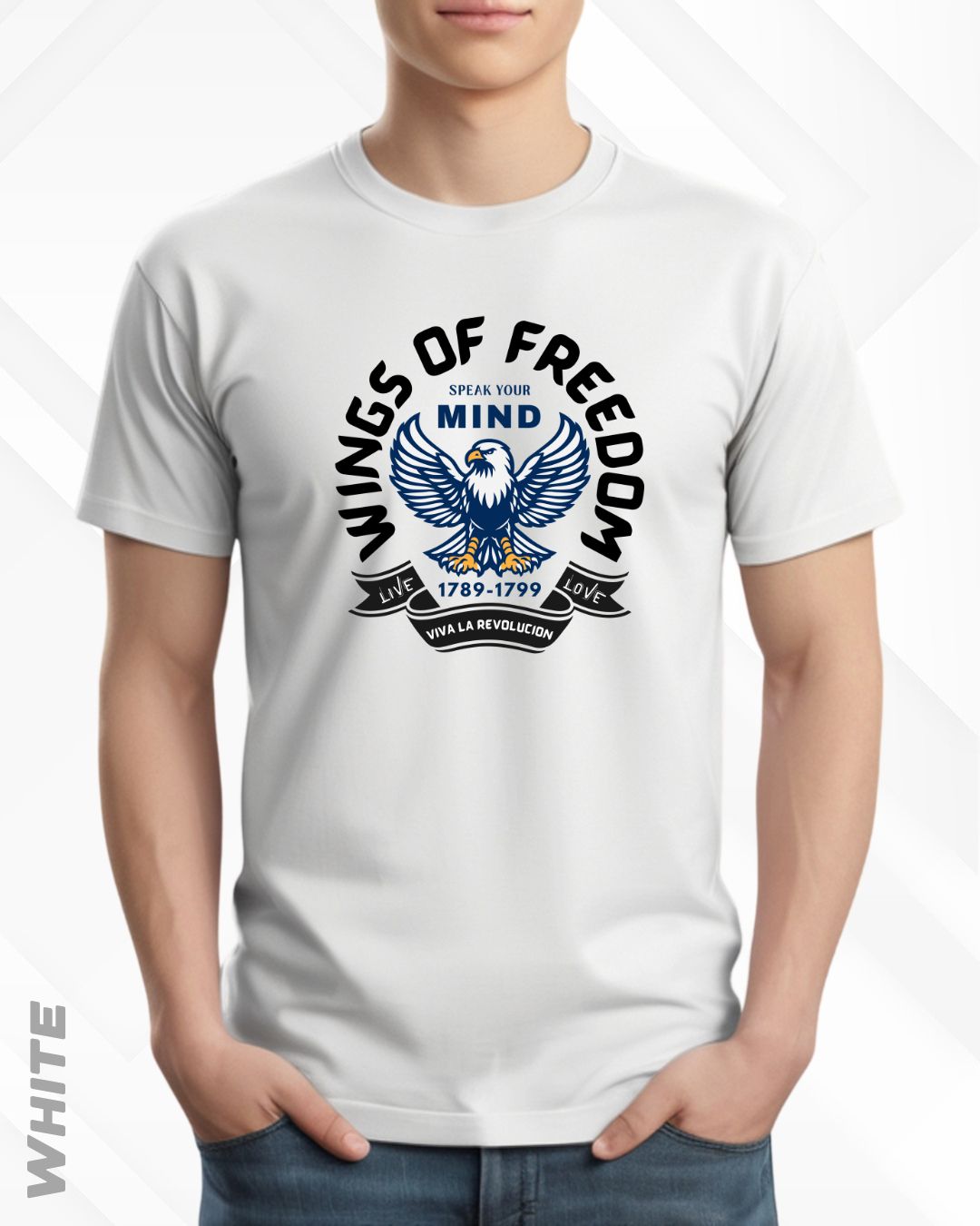 WINGS OF FREEDOM TEE - LIGHTER SHADES