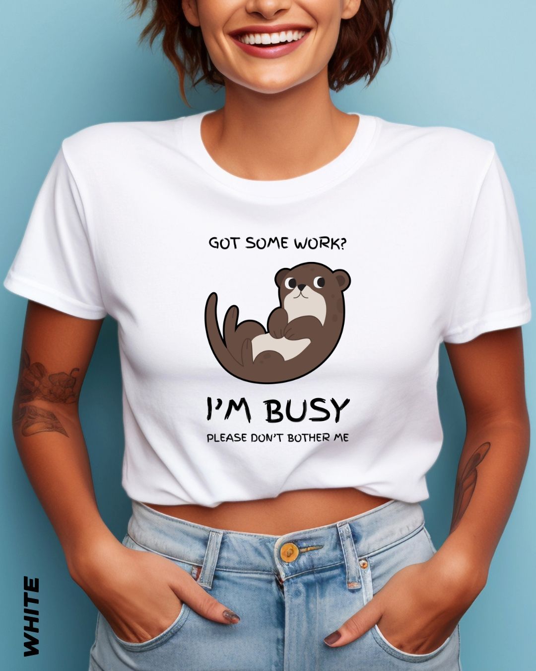 I'M BUSY CROP TOP - LIGHTER SHADES