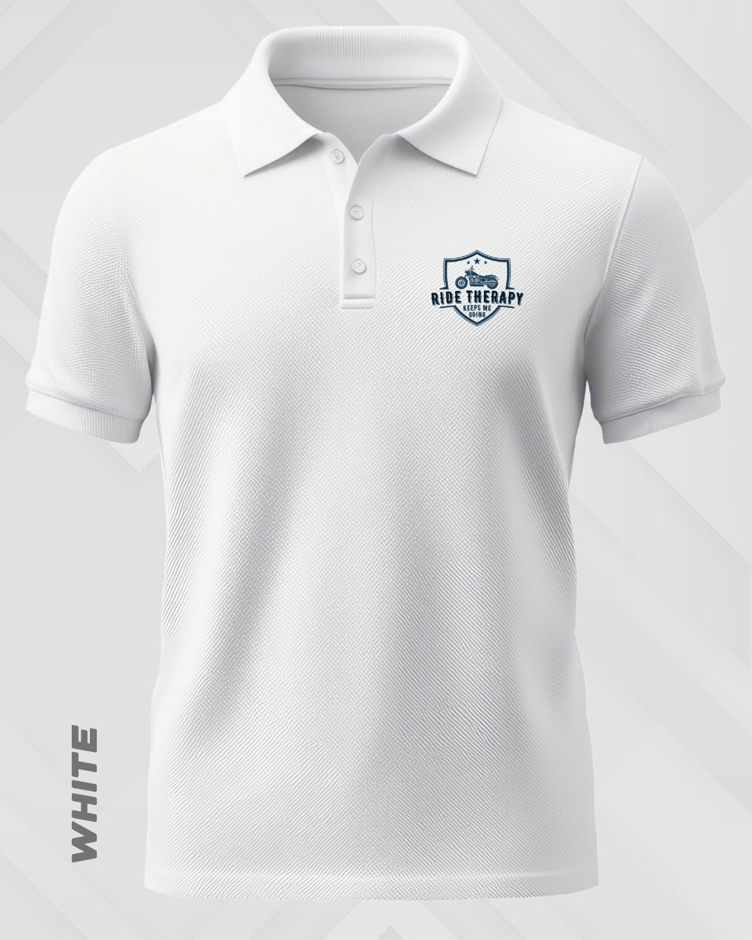 RIDE THERAPY POLO T-SHIRT - LIGHTER SHADES