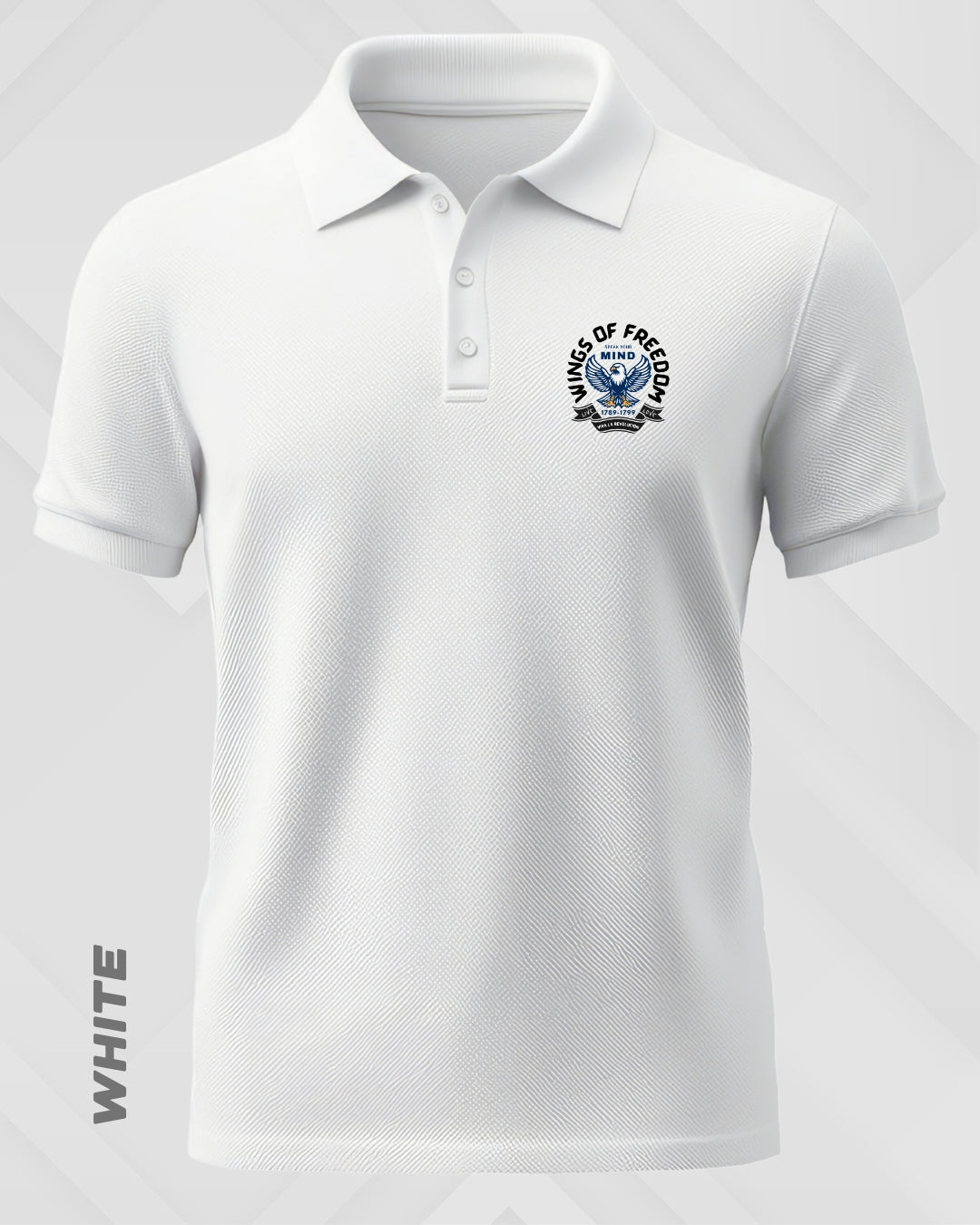 WINGS OF FREEDOM POLO T-SHIRT - LIGHTER SHADES