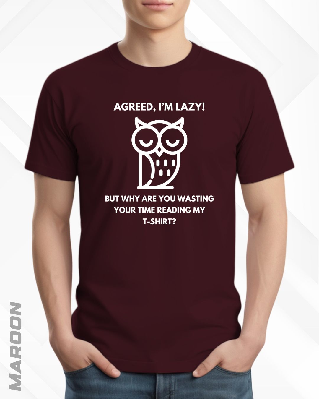 LAZY OWL TEE - DARKER SHADES