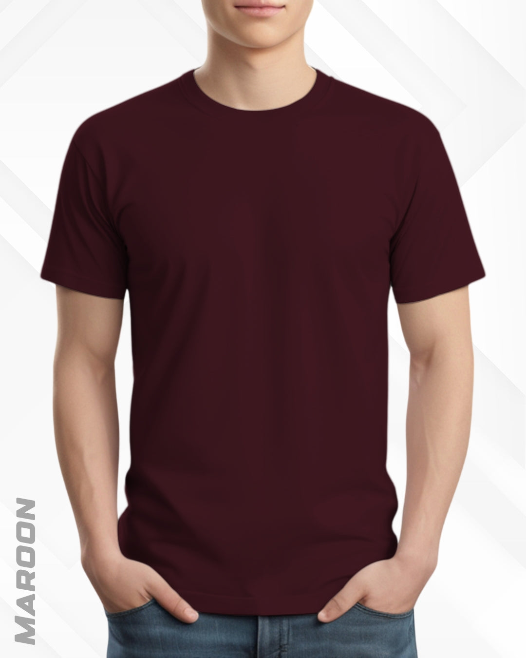 CLASSIC CREW NECK PLAIN TEE - DARKER SHADES