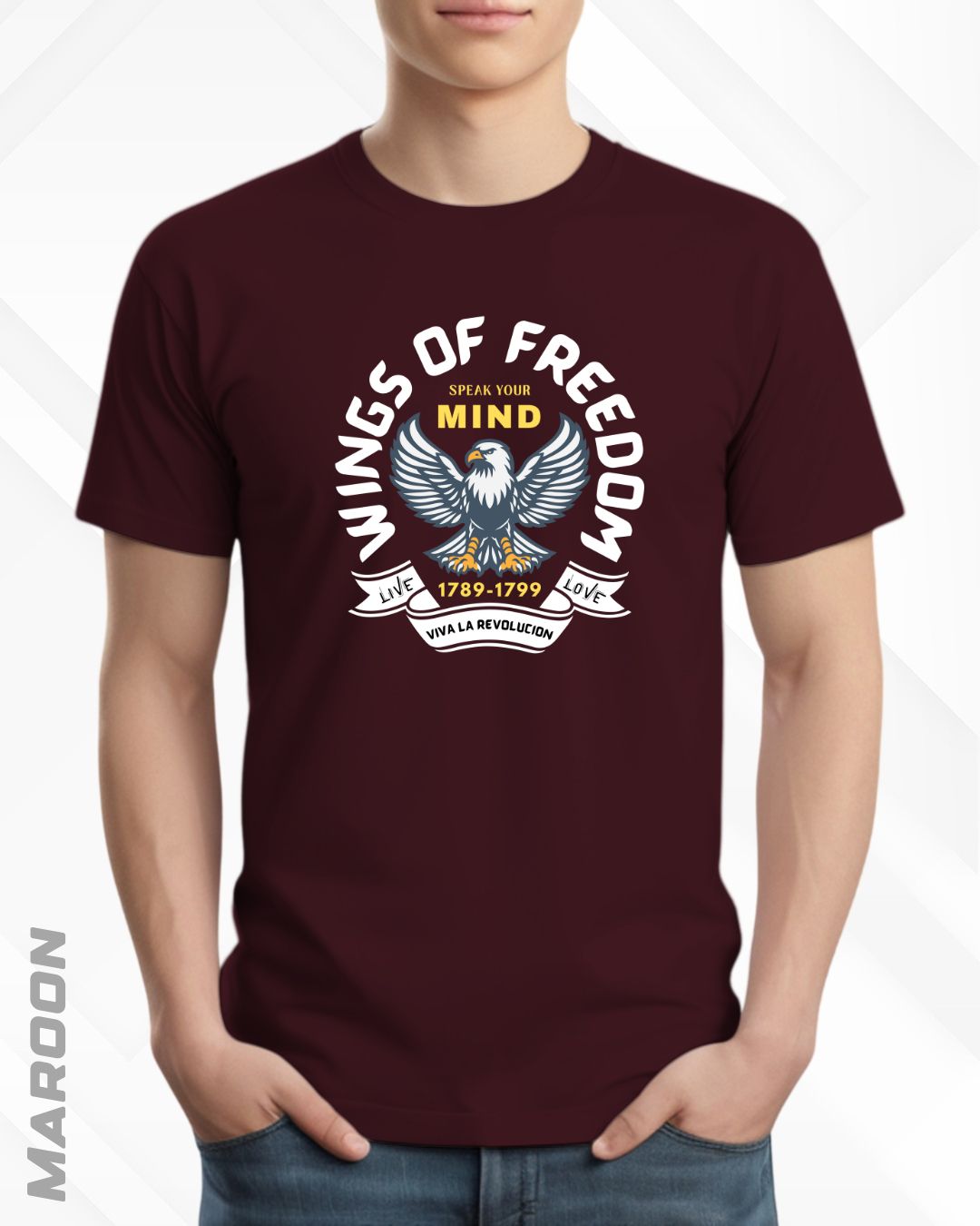 WINGS OF FREEDOM TEE - DARKER SHADES