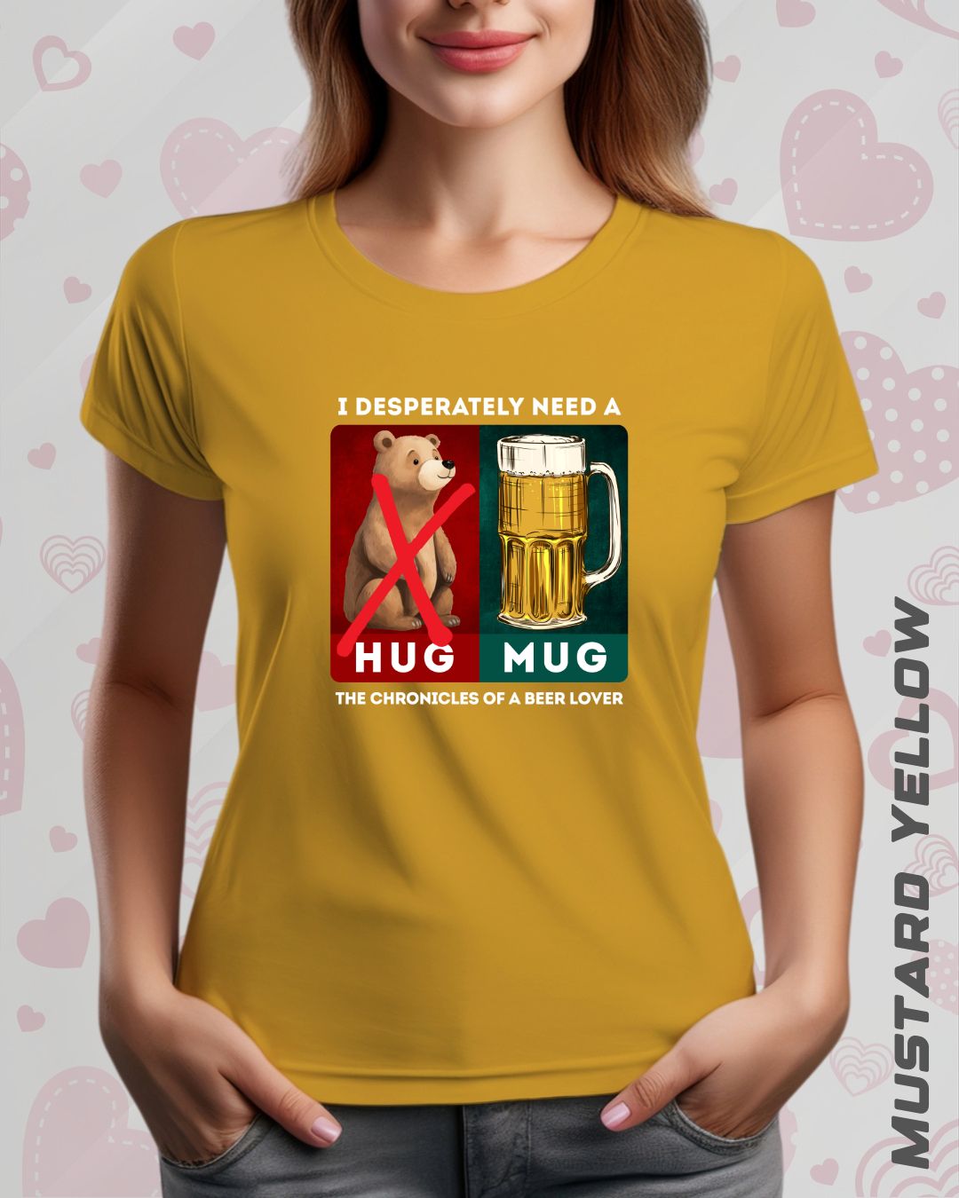 BEER HUG TEE - DARKER SHADES