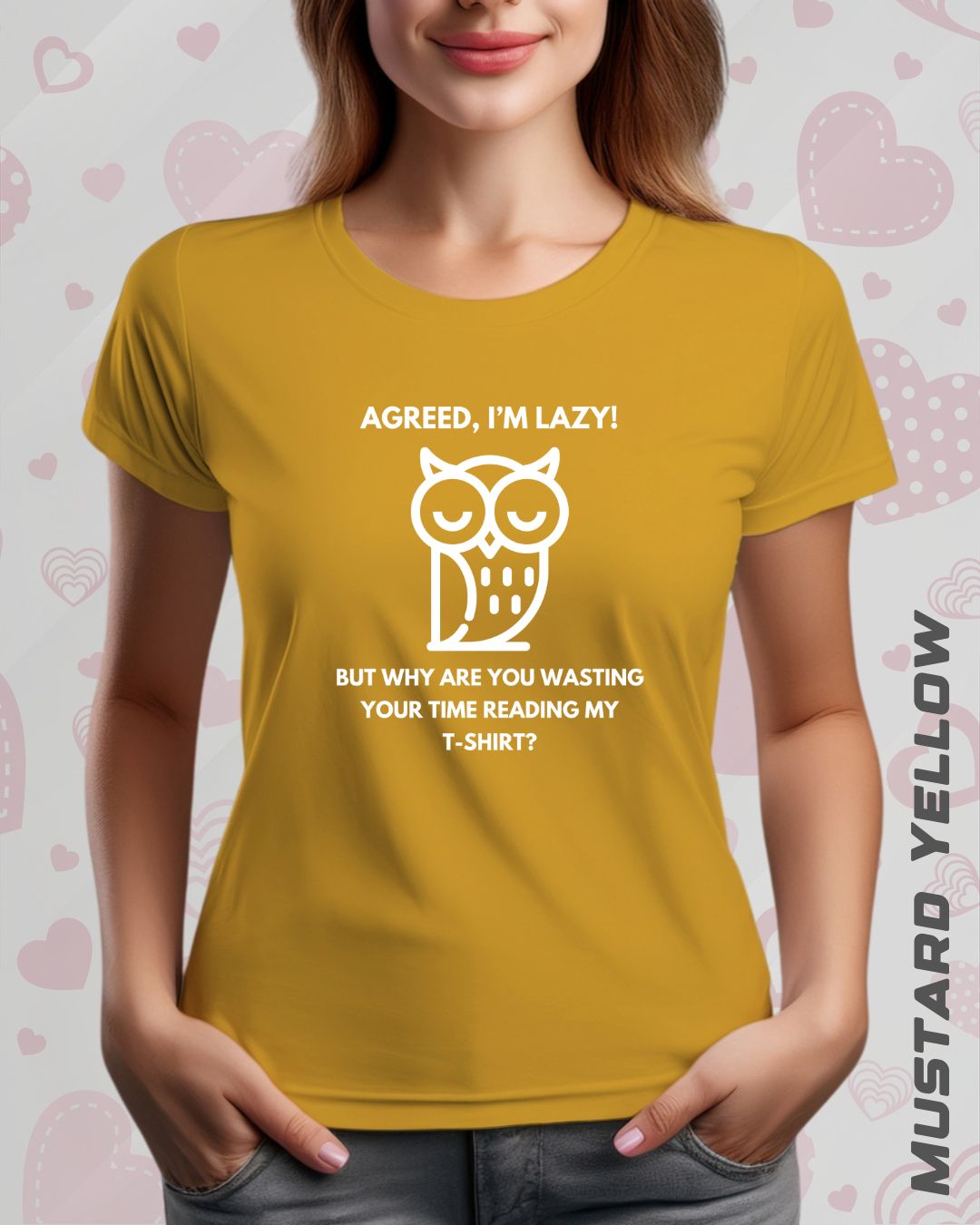 LAZY OWL TEE - DARKER SHADES