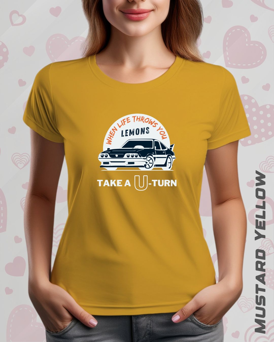 TAKE A U-TURN TEE - DARKER SHADES