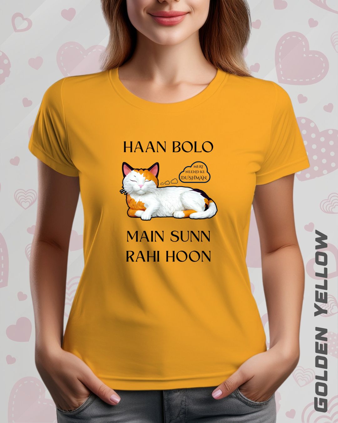 SLEEPY HEAD GIRL TEE - LIGHTER SHADES