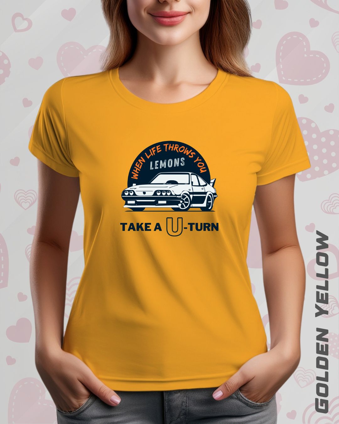 TAKE A U-TURN TEE - LIGHTER SHADES