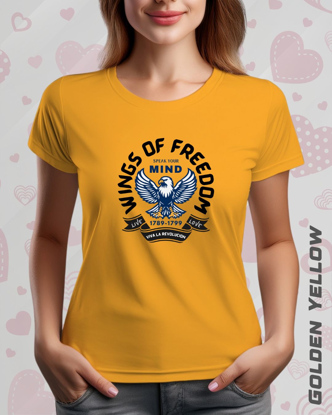 WINGS OF FREEDOM TEE - LIGHTER SHADES