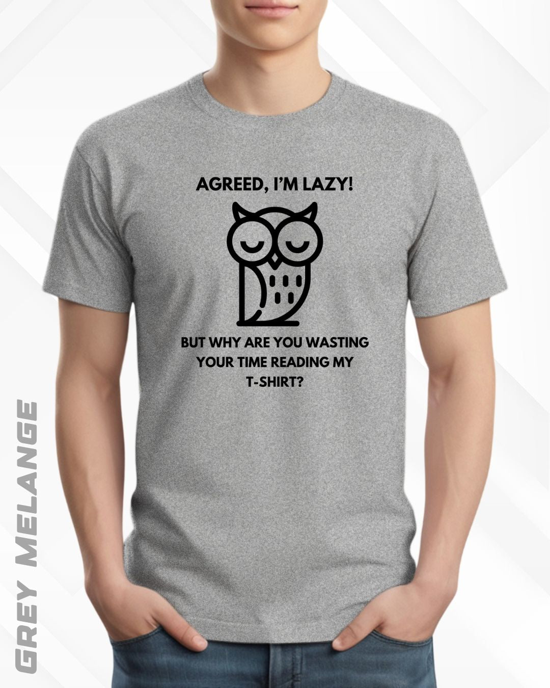 LAZY OWL TEE - LIGHTER SHADES