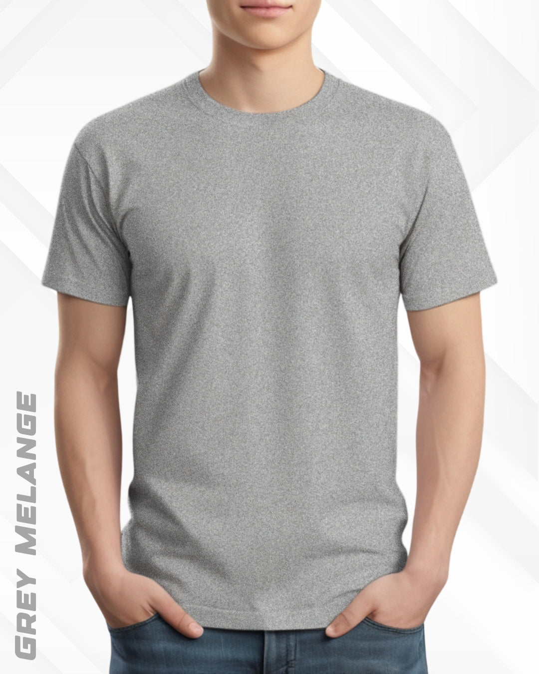 CLASSIC CREW NECK PLAIN TEE - LIGHTER SHADES