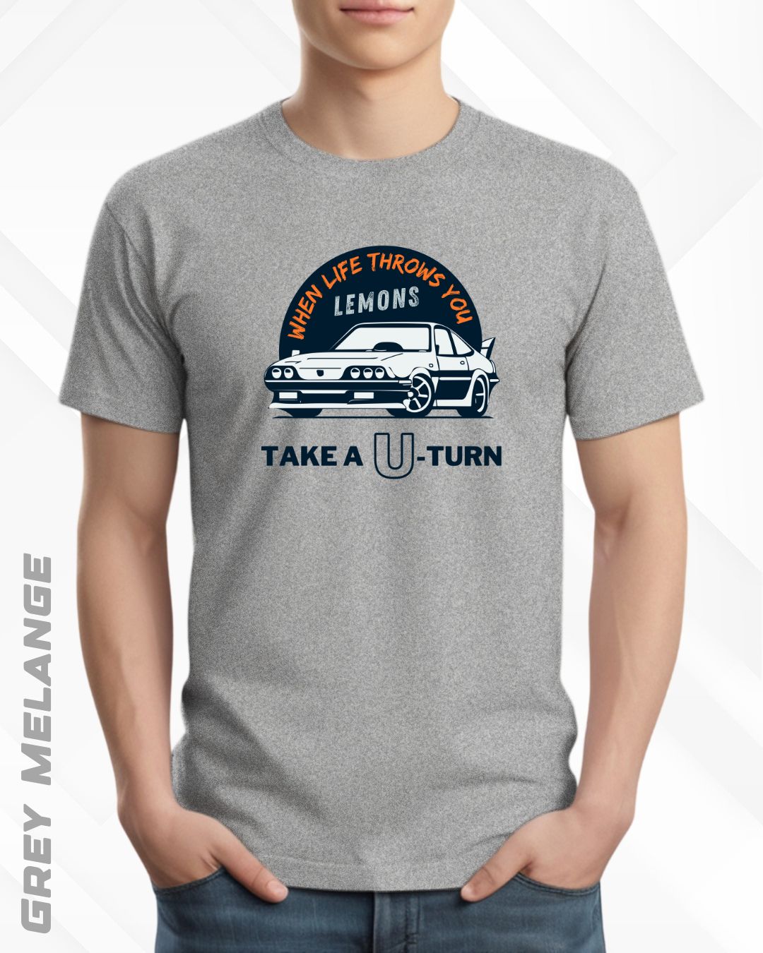 TAKE A U-TURN TEE - LIGHTER SHADES