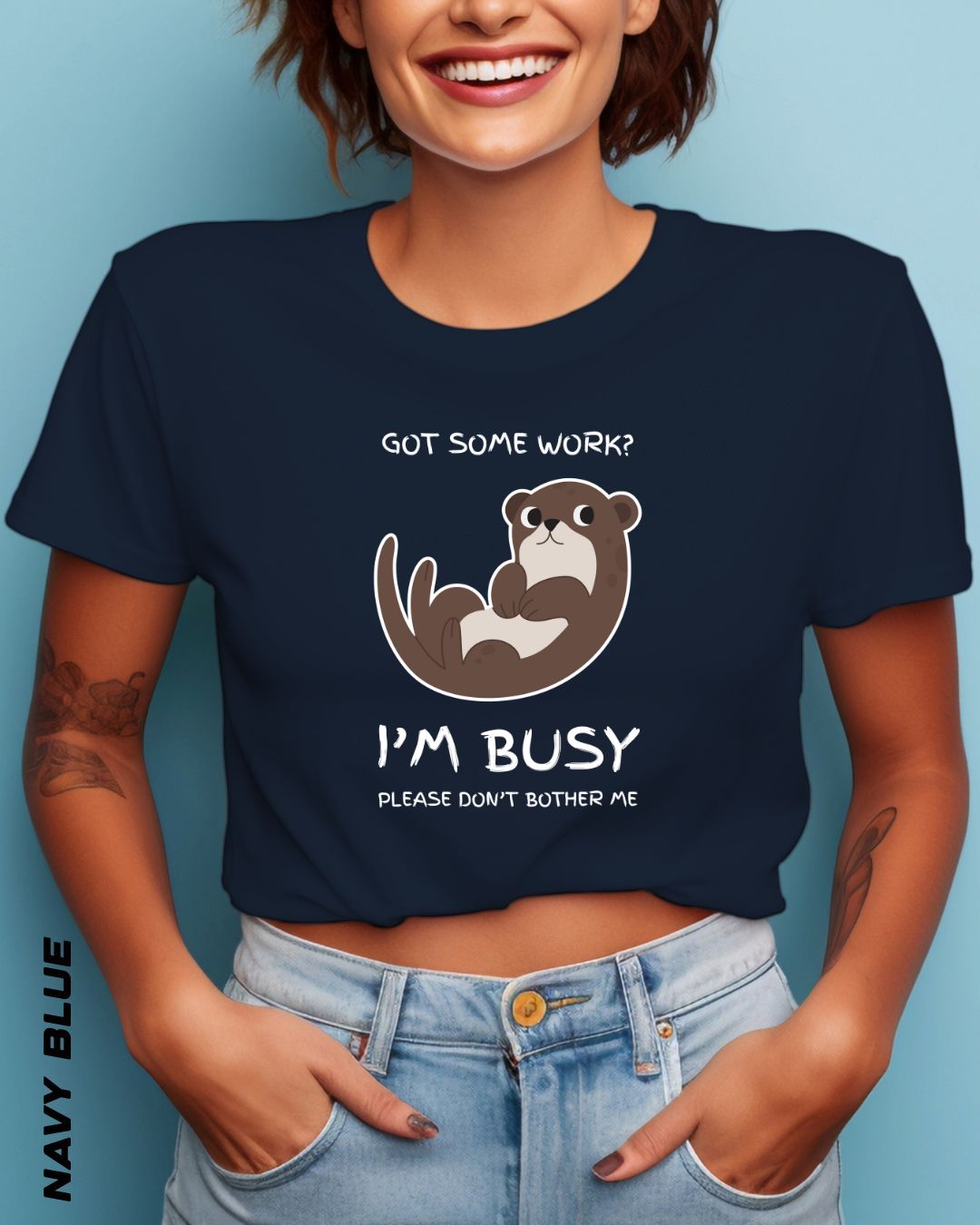 I'M BUSY CROP TOP - DARKER SHADES