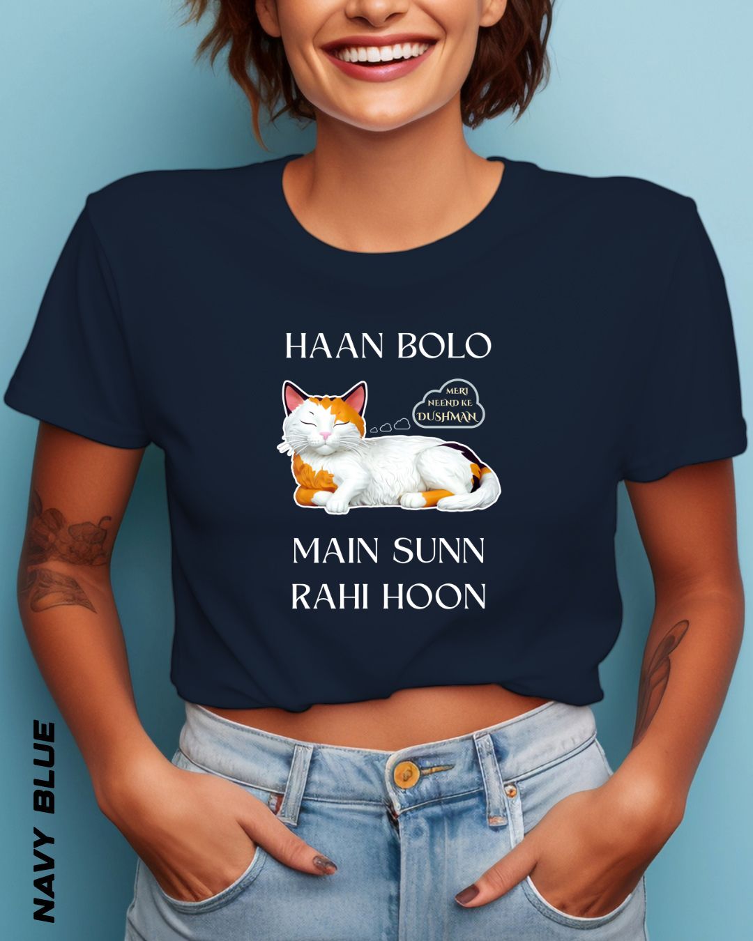 SLEEPY HEAD GIRL CROP TOP - DARKER SHADES