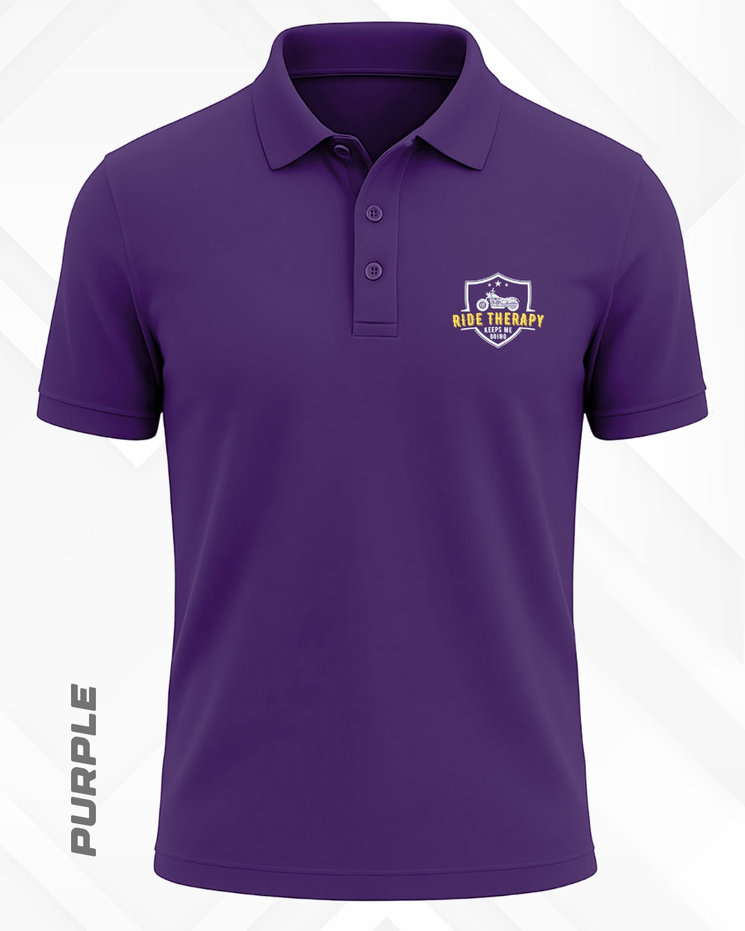 RIDE THERAPY POLO T-SHIRT - DARKER SHADES
