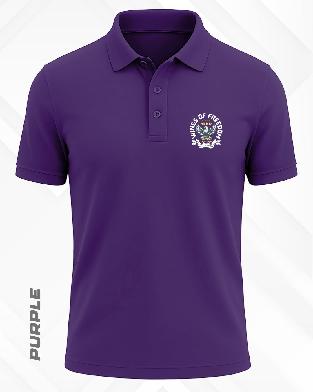WINGS OF FREEDOM POLO T-SHIRT - DARKER SHADES