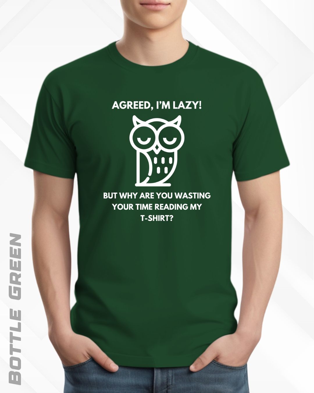 LAZY OWL TEE - DARKER SHADES