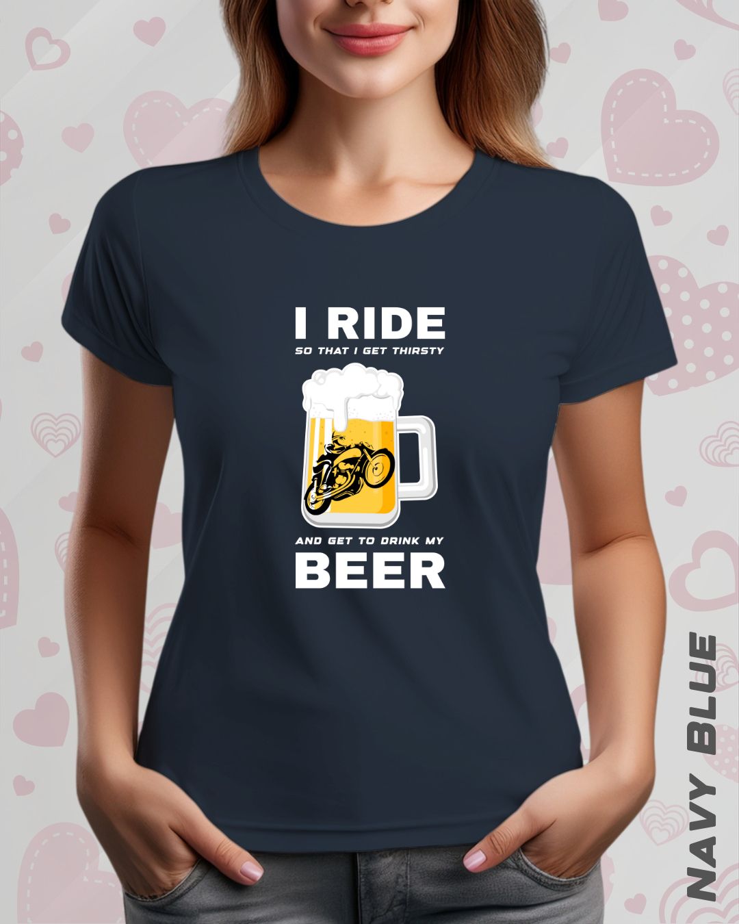 I RIDE BEER TEE - DARKER SHADES