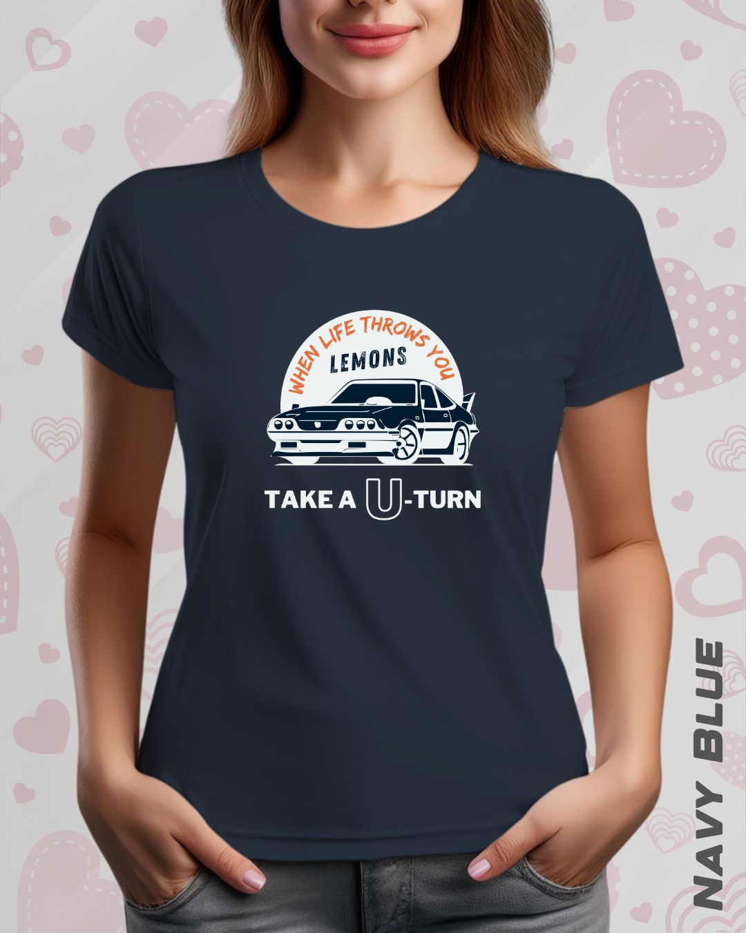 TAKE A U-TURN TEE - DARKER SHADES