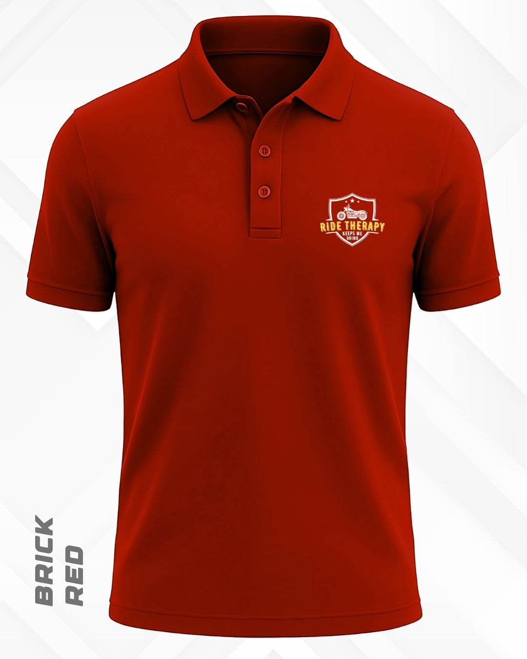 RIDE THERAPY POLO T-SHIRT - DARKER SHADES