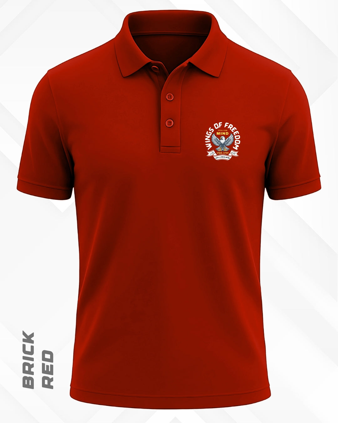 WINGS OF FREEDOM POLO T-SHIRT - DARKER SHADES