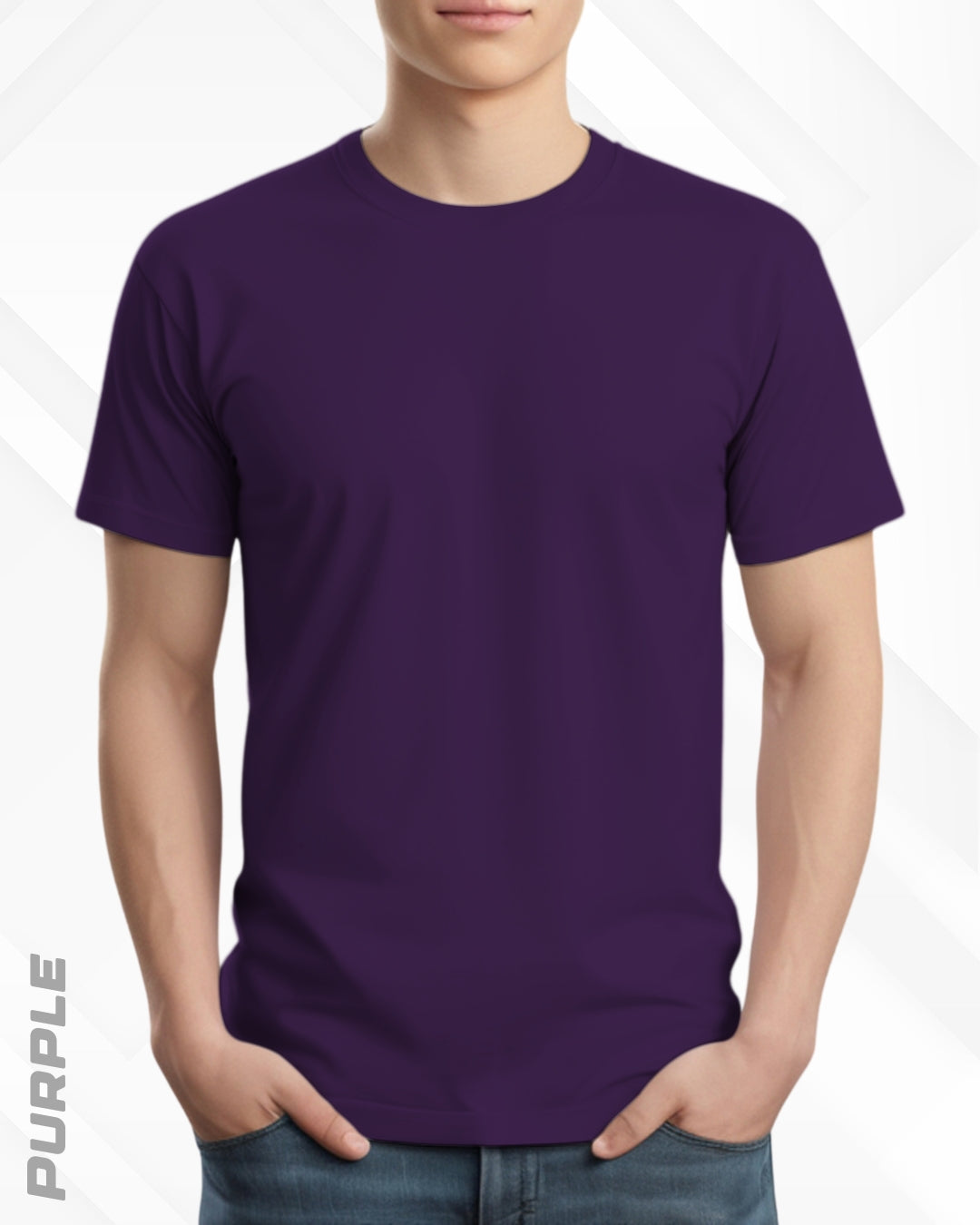 CLASSIC CREW NECK PLAIN TEE - DARKER SHADES