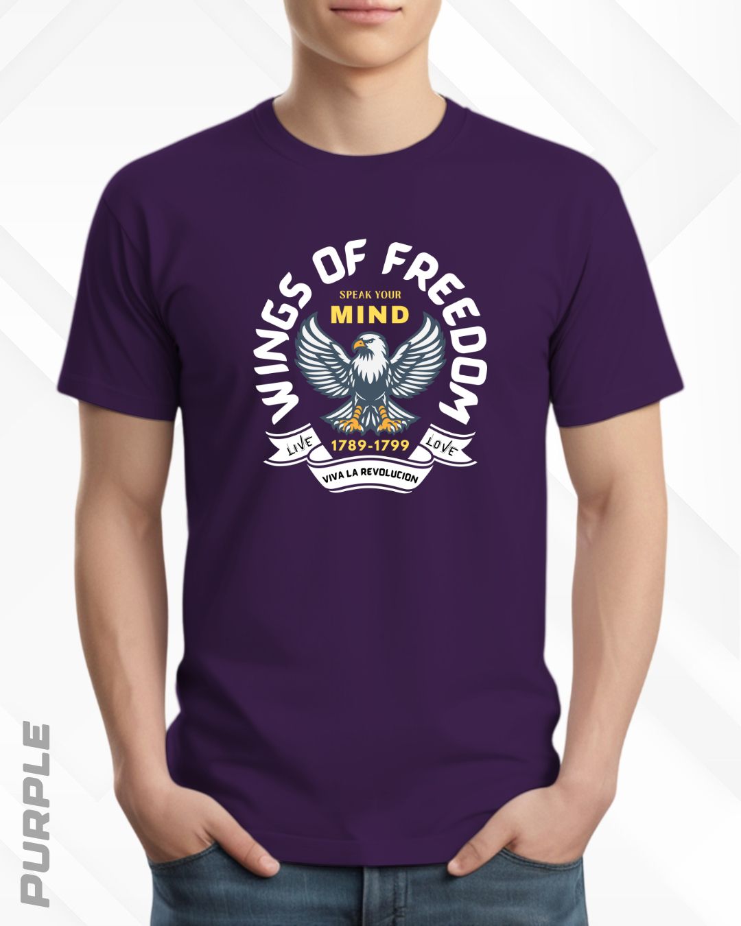 WINGS OF FREEDOM TEE - DARKER SHADES