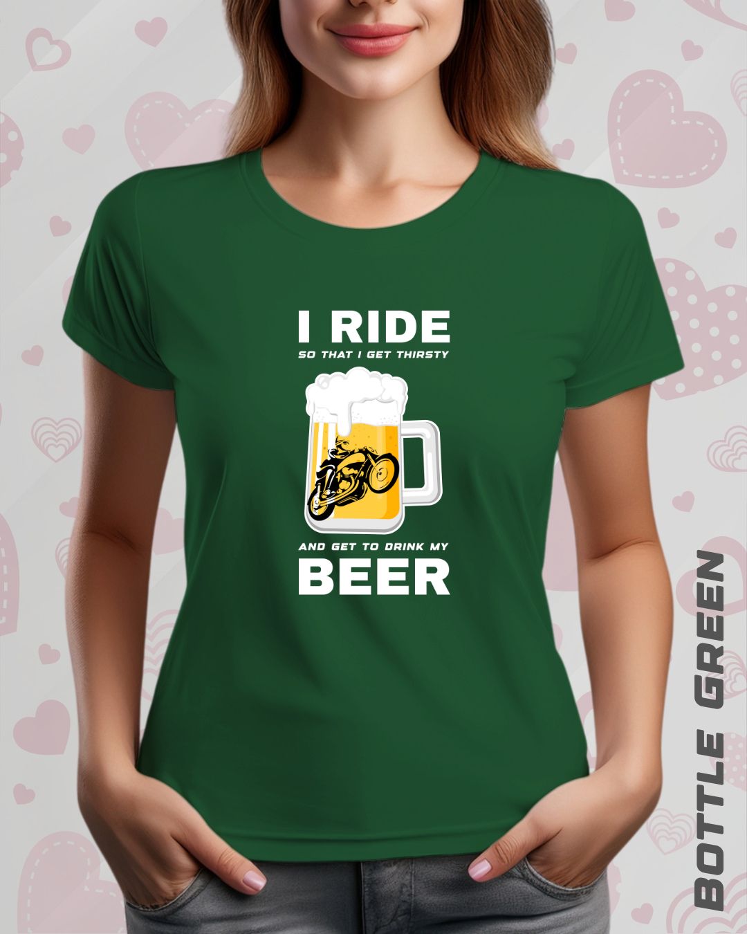 I RIDE BEER TEE - DARKER SHADES