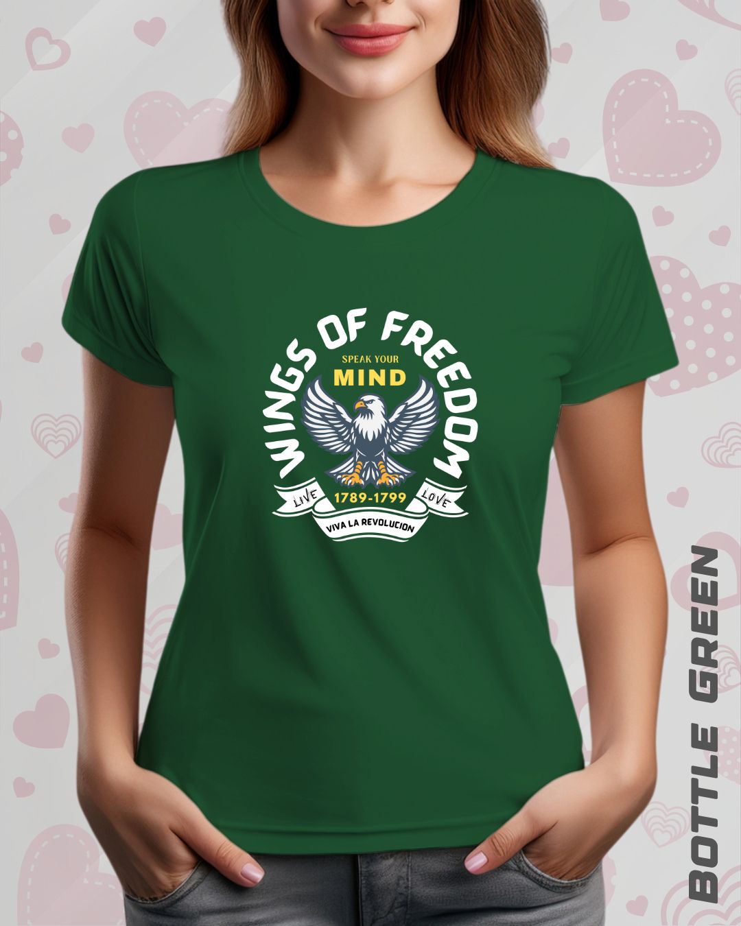 WINGS OF FREEDOM TEE - DARKER SHADES