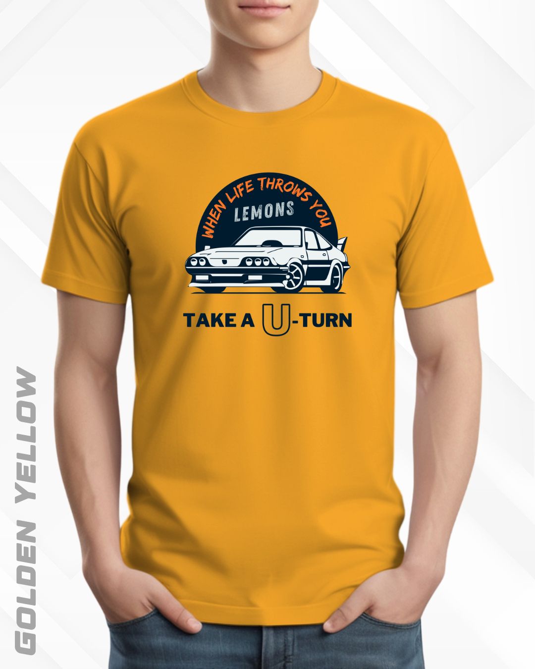 TAKE A U-TURN TEE - LIGHTER SHADES