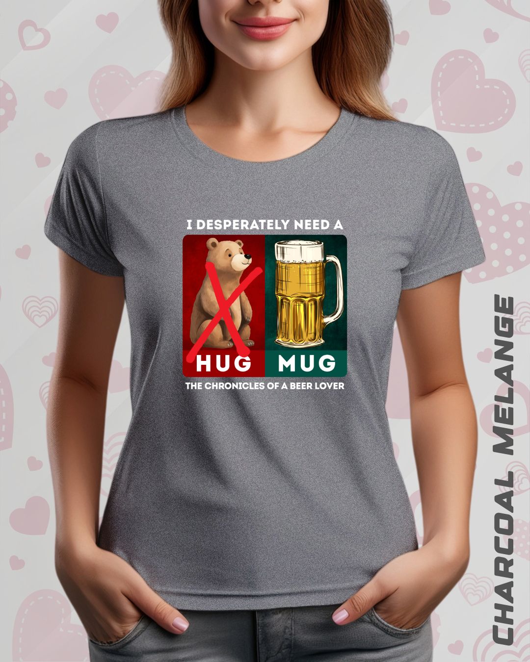 BEER HUG TEE - DARKER SHADES