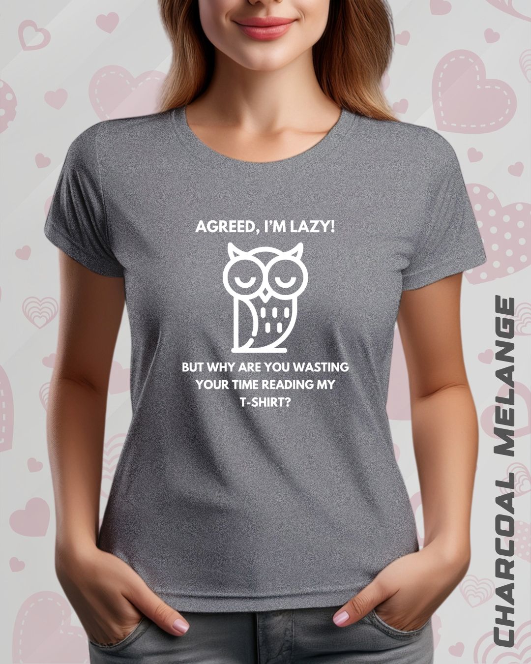 LAZY OWL TEE - DARKER SHADES