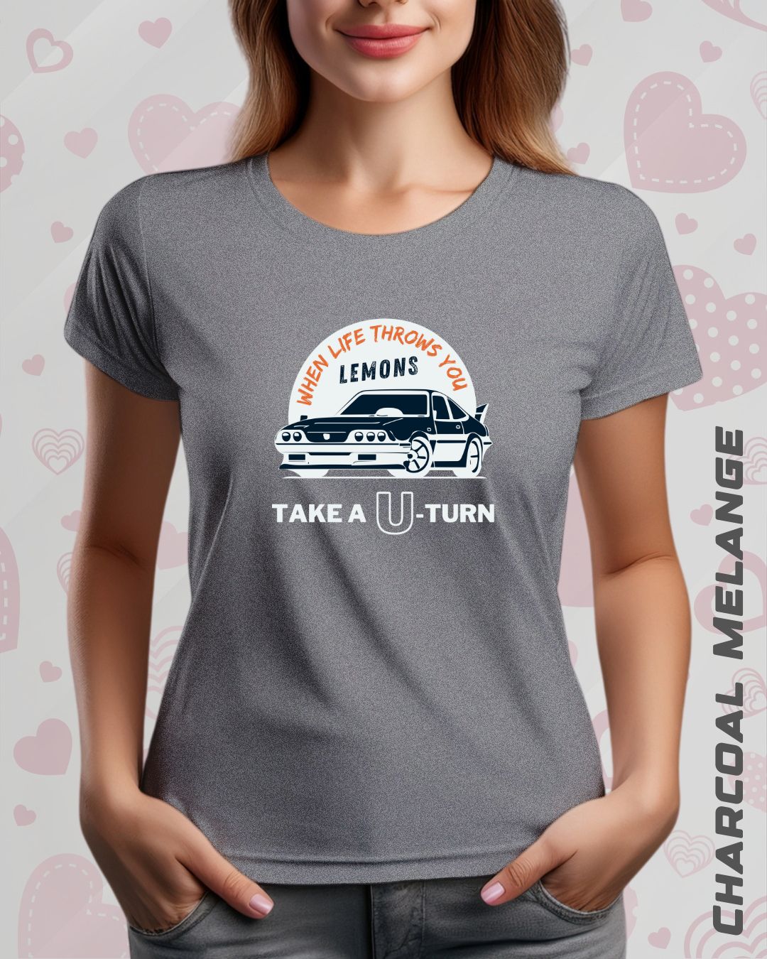 TAKE A U-TURN TEE - DARKER SHADES