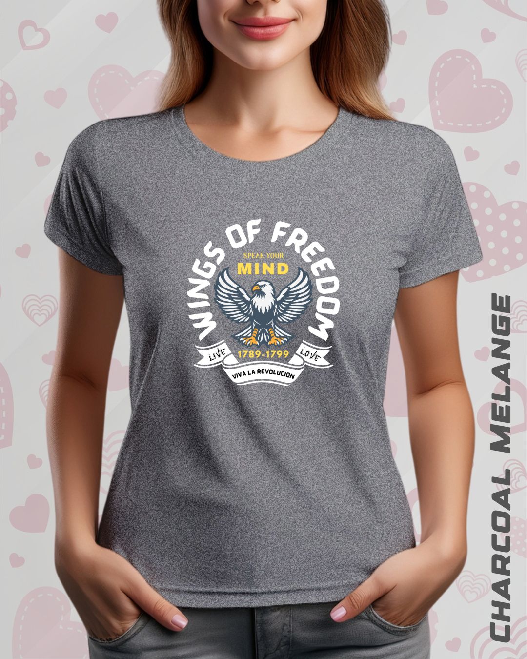 WINGS OF FREEDOM TEE - DARKER SHADES