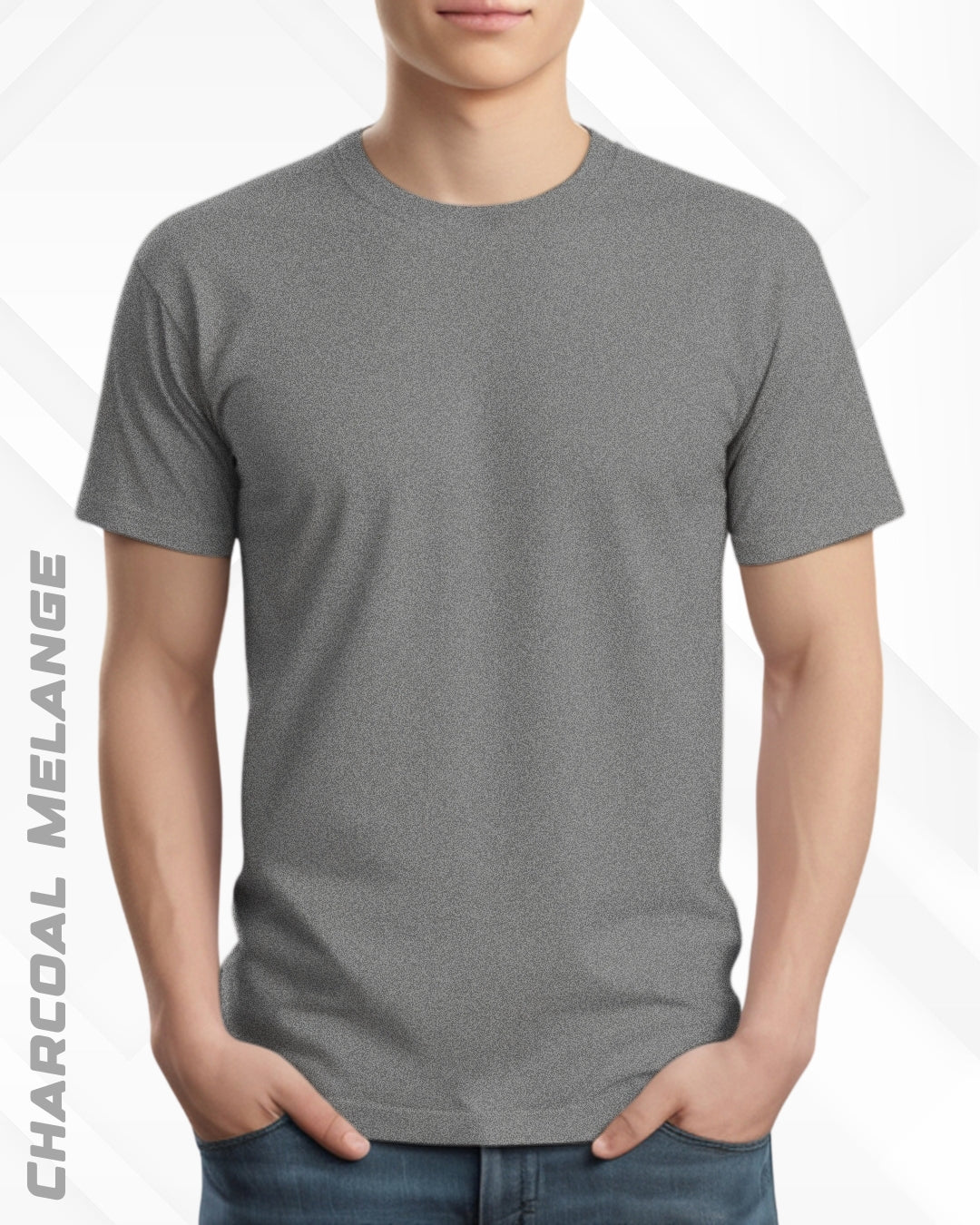 CLASSIC CREW NECK PLAIN TEE - MIXED SHADES