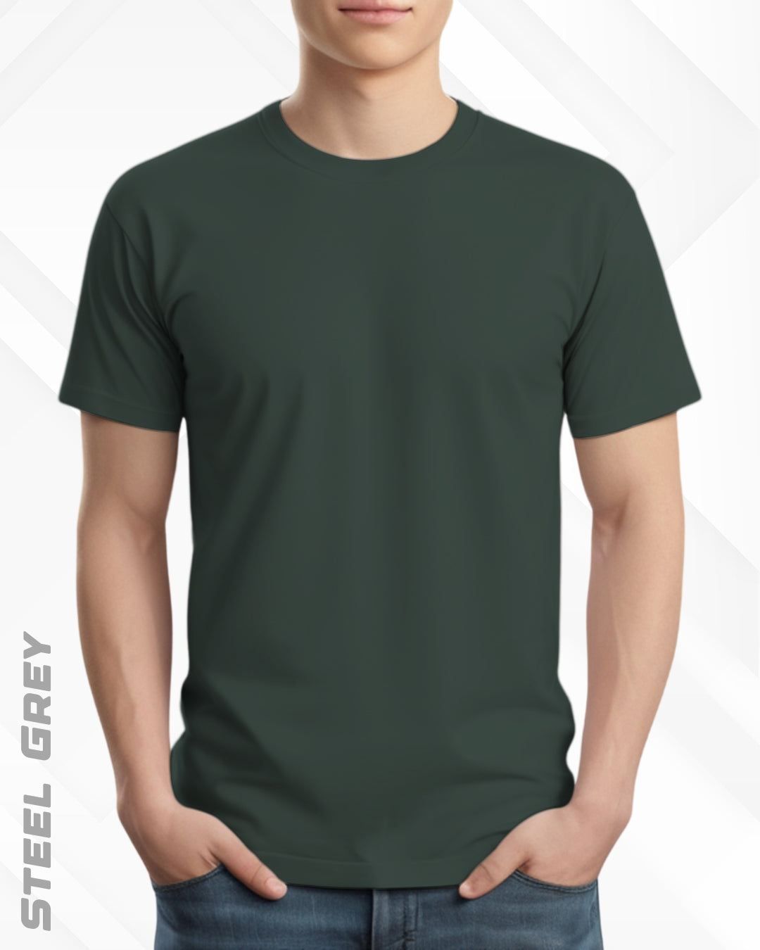 CLASSIC CREW NECK PLAIN TEE - MIXED SHADES