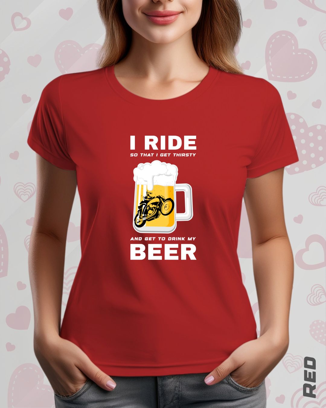 I RIDE BEER TEE - DARKER SHADES