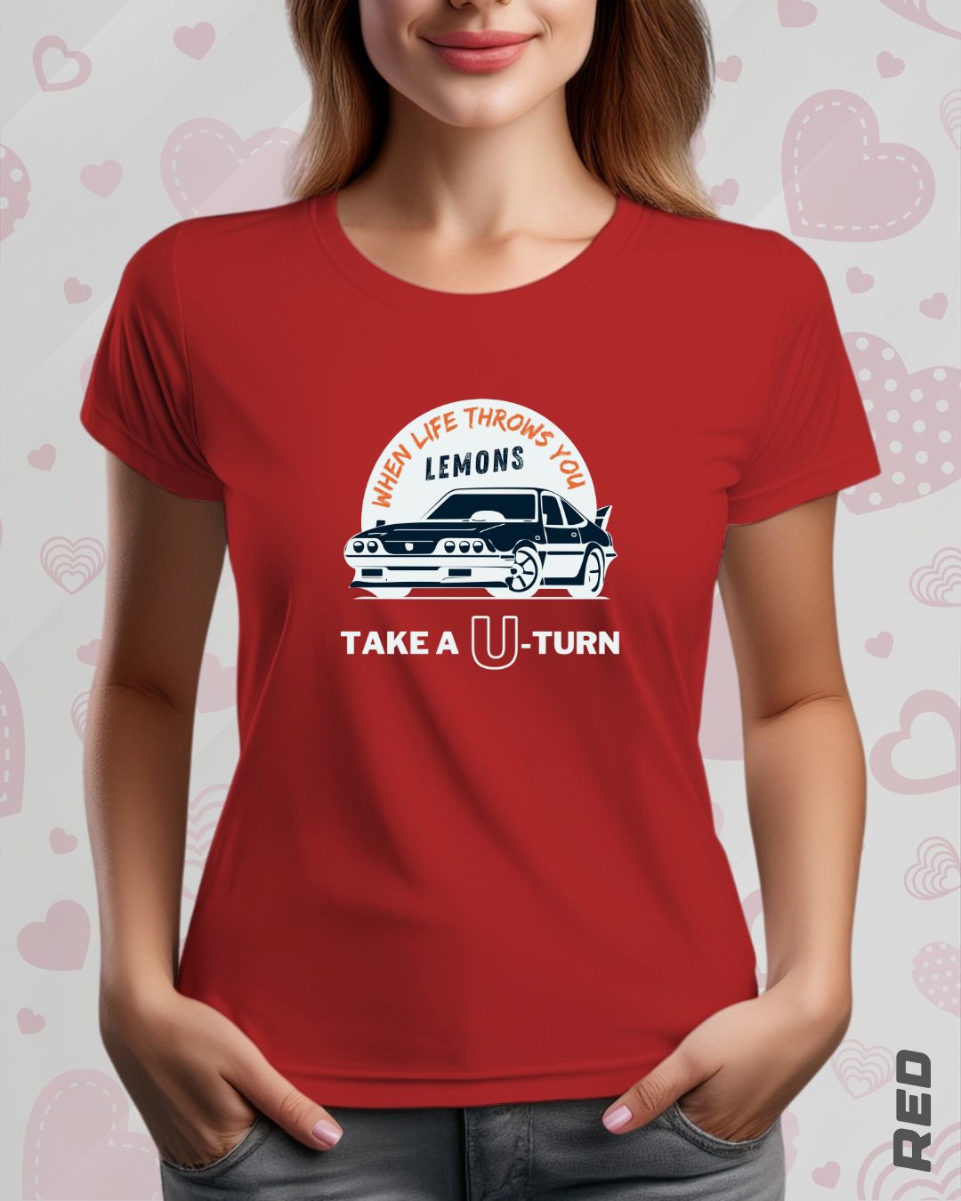 TAKE A U-TURN TEE - DARKER SHADES