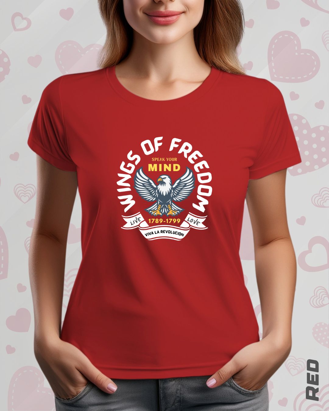 WINGS OF FREEDOM TEE - DARKER SHADES