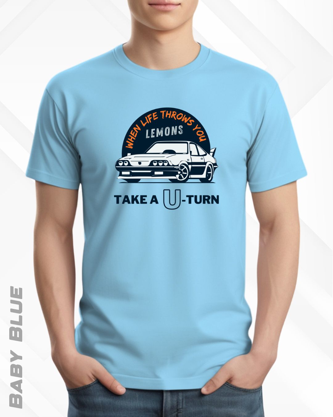 TAKE A U-TURN TEE - LIGHTER SHADES