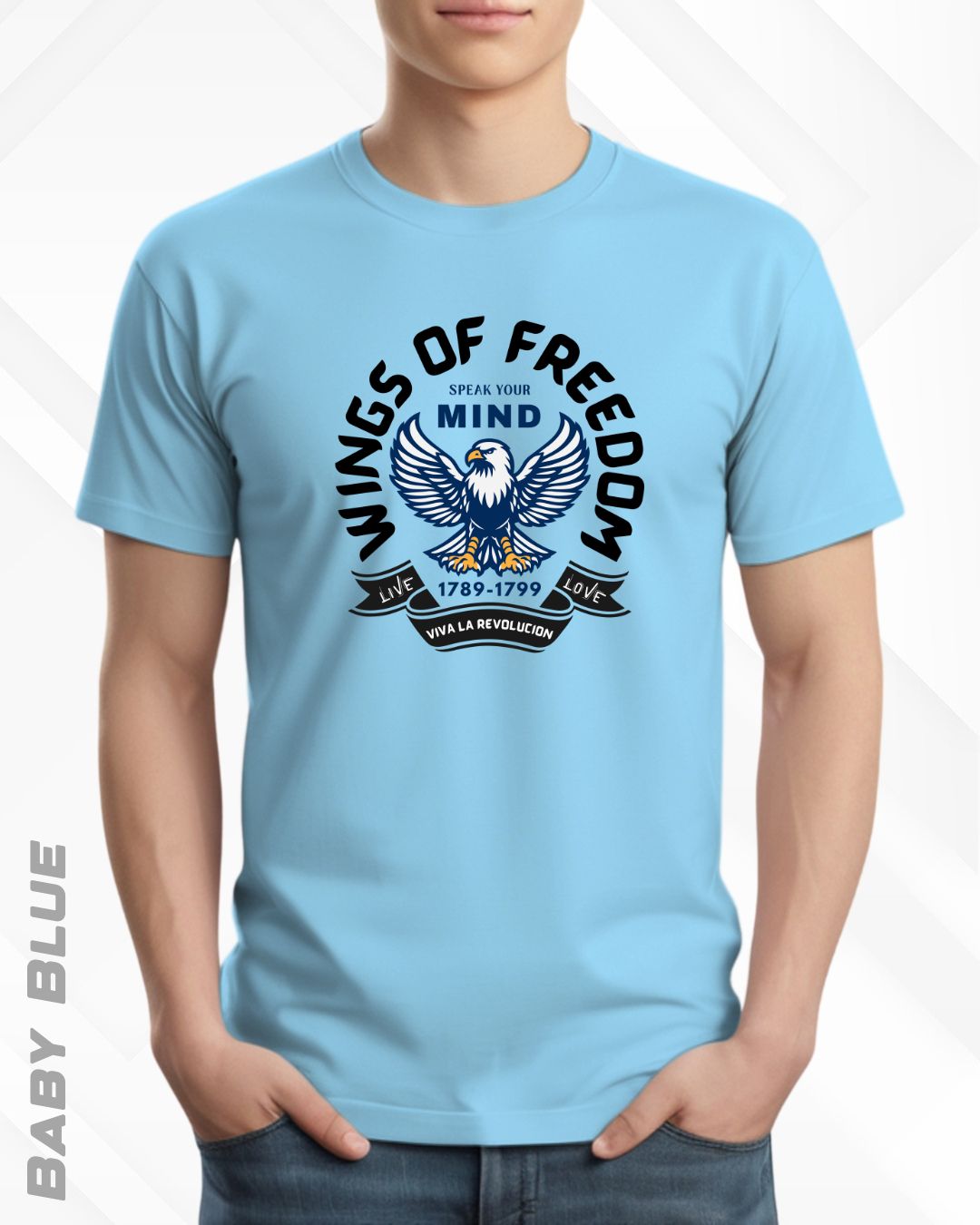 WINGS OF FREEDOM TEE - LIGHTER SHADES