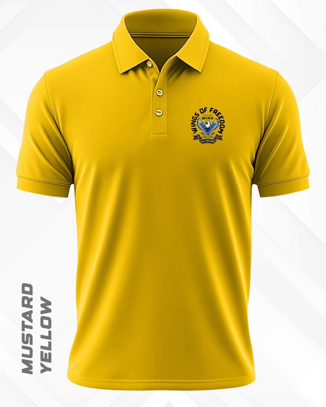 WINGS OF FREEDOM POLO T-SHIRT - LIGHTER SHADES